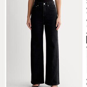 Everlane high-waisted black jeans